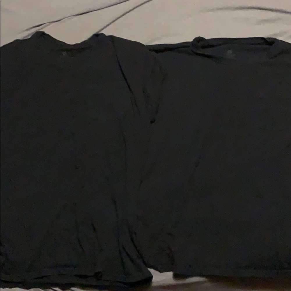 2 medium black shirts.